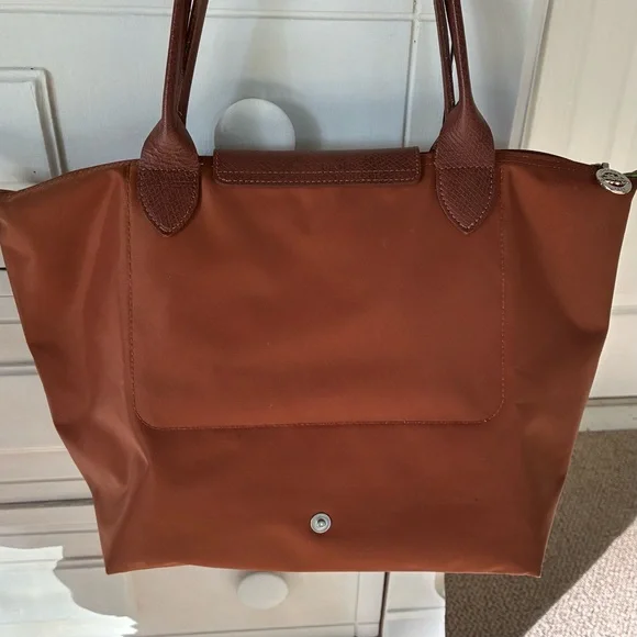 Longchamp Le Pliage Medium Tote Bag Cognac - Picture 4 of 12